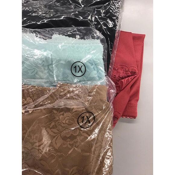 Rhonda shear pin up briefs 4 pack size 1X new from HSN ruched lace - Picture 4 of 4